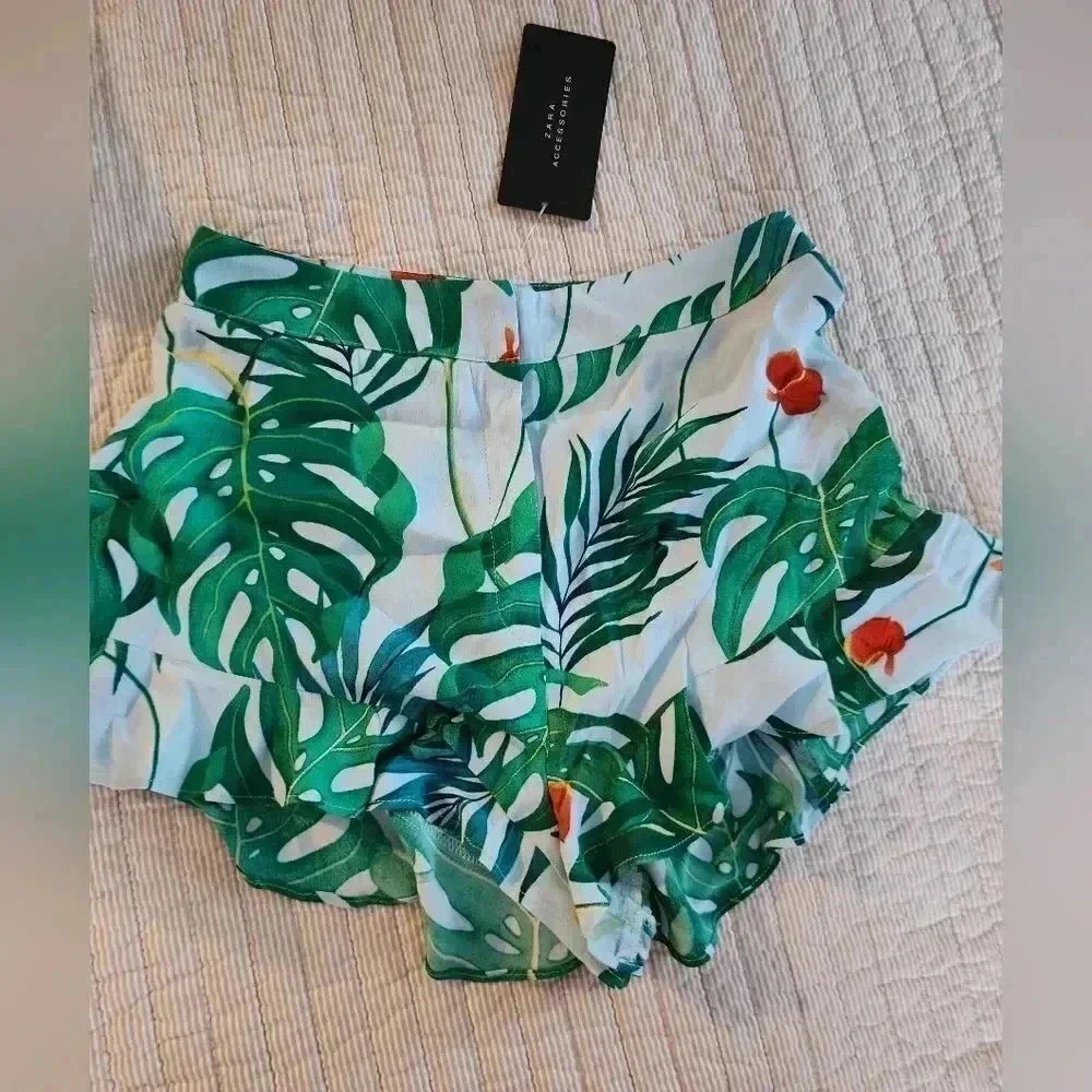 NWT Zara tropical print short - Picture 1 of 5